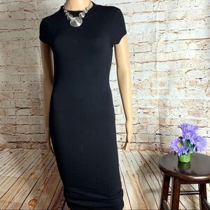 Black Bead Bodycon Little Black Dress